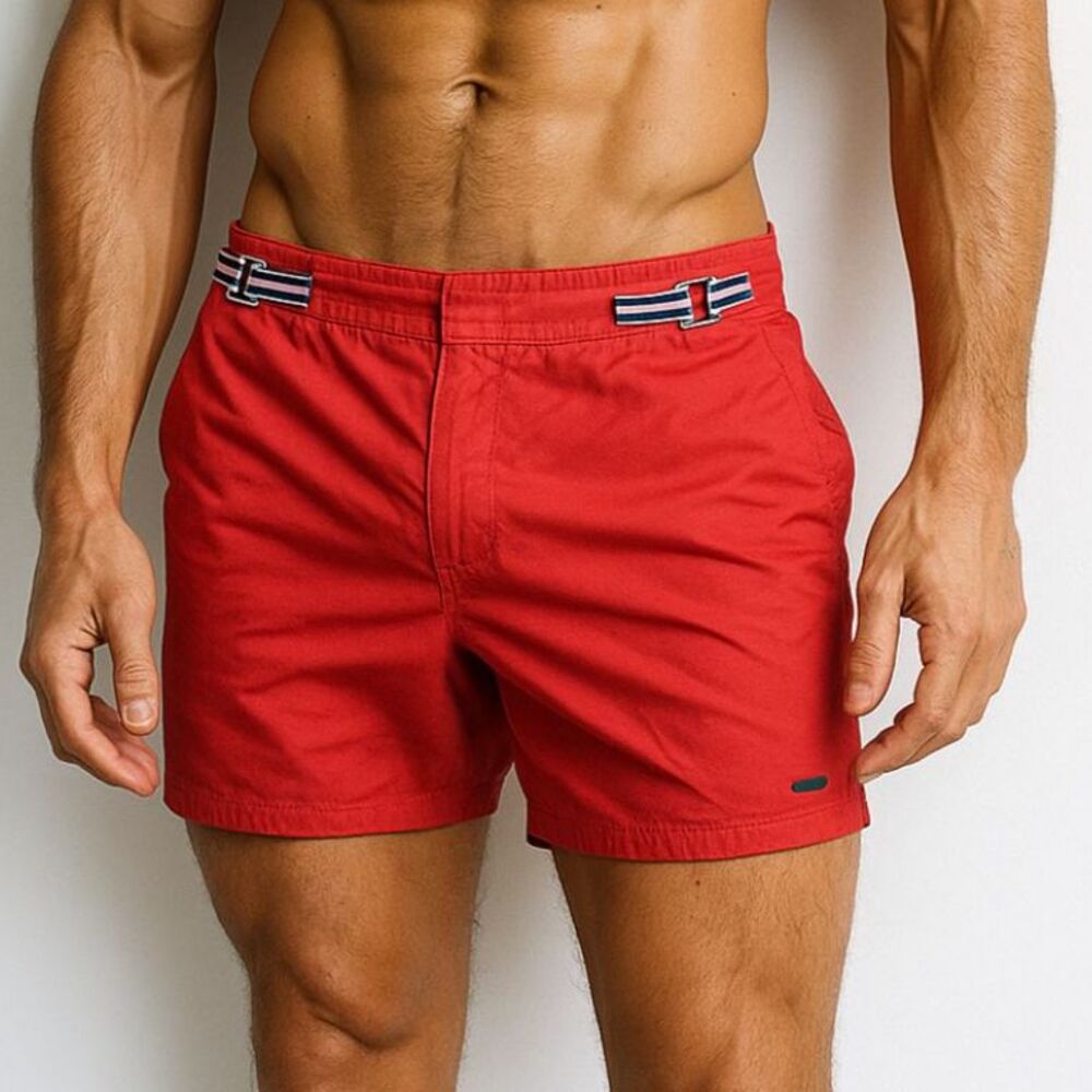 Parke & Ronen Orange Swim Shorts Trunks   Mens Size 32